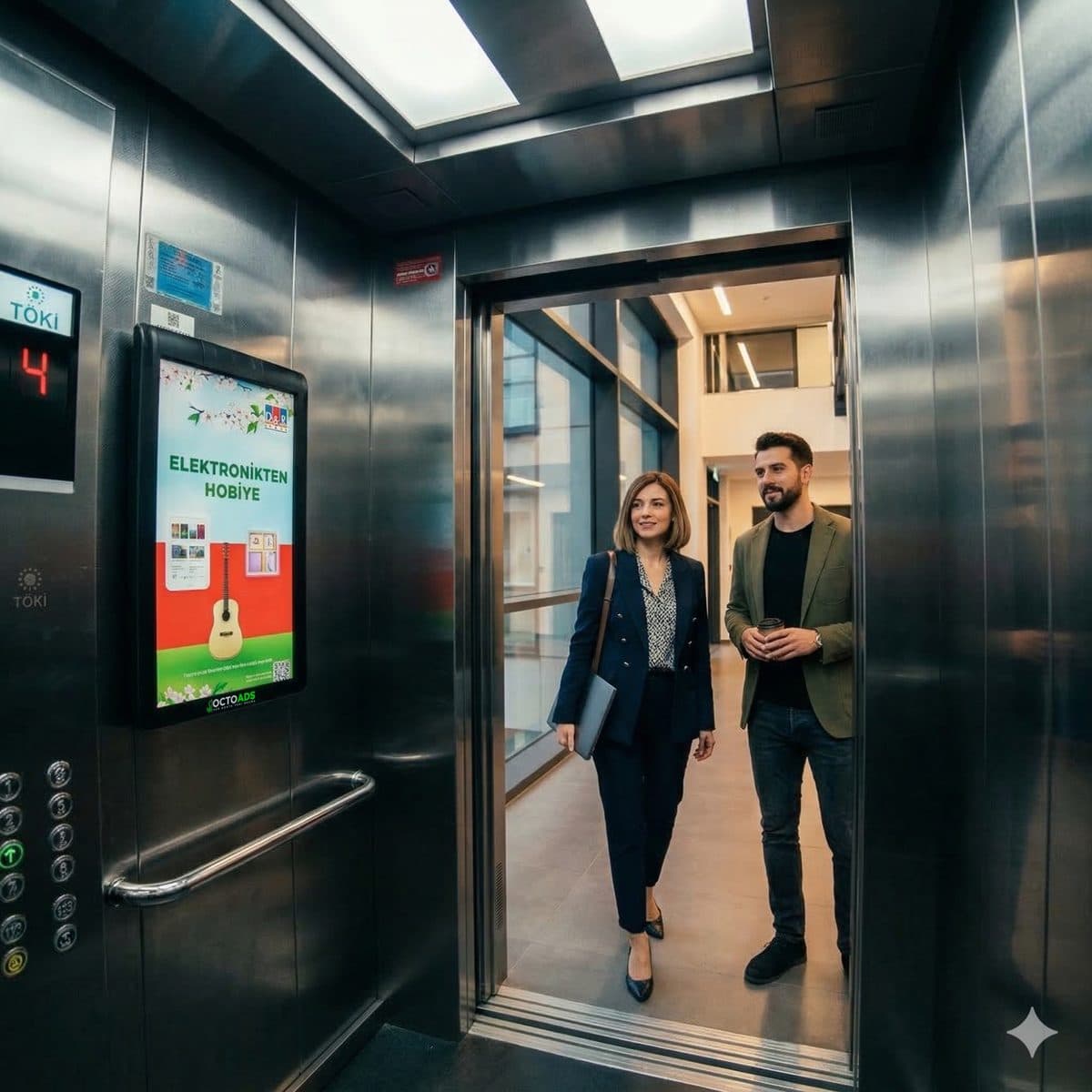 Profesyoneller asansörde